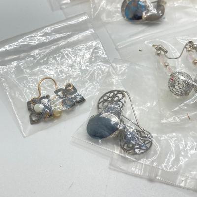 LOT 77: Collection of Earrings - Dangle, Stud, Handcrafted and More