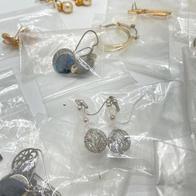 LOT 77: Collection of Earrings - Dangle, Stud, Handcrafted and More