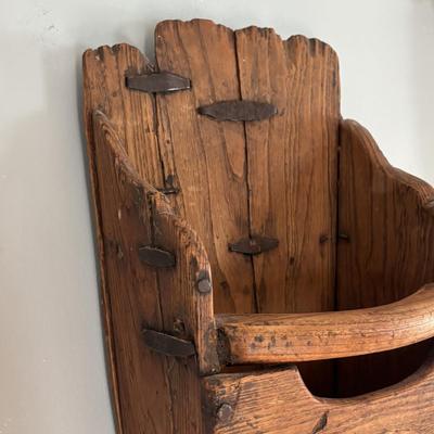 LOT 82: Vintage Primitive Grain Scoop