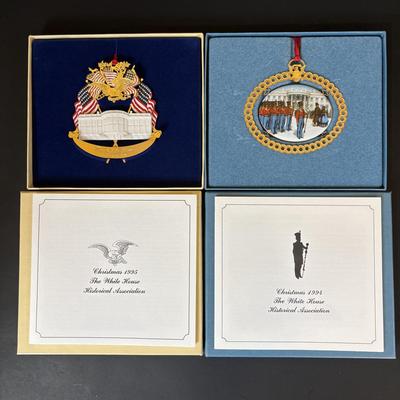 LOT 83: The White House Historical Association Ornaments & Light Acrylic Christmas Tree