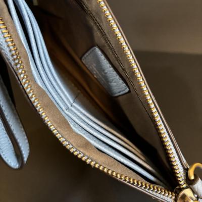 LOT 84: MCM Style Starburst Wall Clock, Glass Frog Votive Candle Holder, Joy Susan Wristlet Home Decor Wall Mirror, Women's...