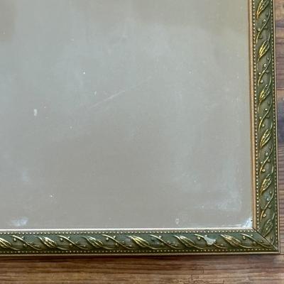 LOT 84: MCM Style Starburst Wall Clock, Glass Frog Votive Candle Holder, Joy Susan Wristlet Home Decor Wall Mirror, Women's...