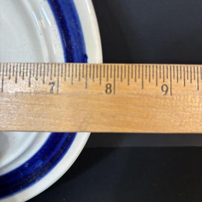 LOT 90: Vintage Polish Pottery Cheese Lady/Server, Vintage Sassafras Stoneware Chestnut Roaster along with a Mortar & Pestle