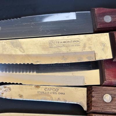 LOT 93: Chef's Choice Electric Knife Sharpener along with Assorted Kitchen Cutlery