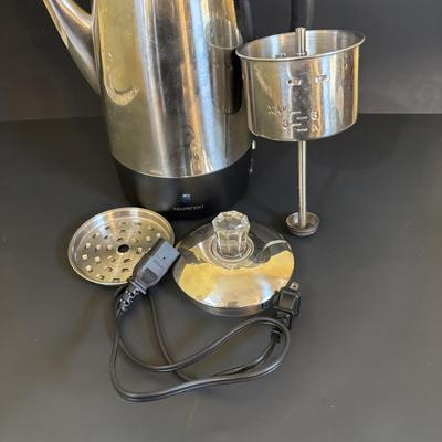 LOT 96: Vintage Farberware & Mixpresso Electric Percolator Coffee Pots & Cosori Electric Glass Kettle