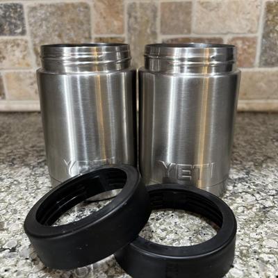 LOT 101: Large Wooden Bowl (21" x 11"), Yeti Mugs & Can Holders, All-Clad, Grill Basket, Cheese Board, Peculator Coffee Pot