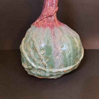 LOT 107: Fall Home Decor featuring a Handcrafted Glazed Pottery Vase/Vessel