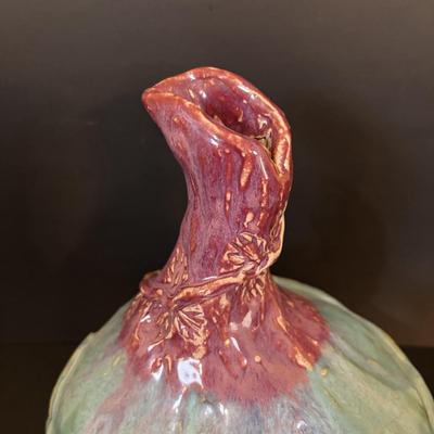 LOT 107: Fall Home Decor featuring a Handcrafted Glazed Pottery Vase/Vessel