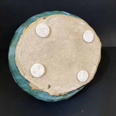 LOT 107: Fall Home Decor featuring a Handcrafted Glazed Pottery Vase/Vessel