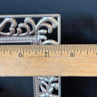 LOT 109: Amber Glass Frog Accent Lamp, Wooden Frog Guiro Percussion Instrument & Picture Frame