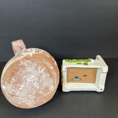 LOT 112: Holiday Collectibles: Miniature Peanuts Book & Charlie Brown Tree, NECA Snow Miser Bobble Head, Disney Ornaments, Gourd...