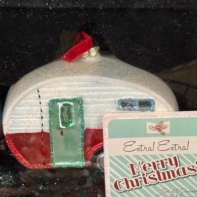 LOT 112: Holiday Collectibles: Miniature Peanuts Book & Charlie Brown Tree, NECA Snow Miser Bobble Head, Disney Ornaments, Gourd...
