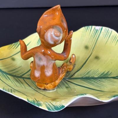 LOT 113: Vintage Pixies & Elves Figures including Lefton, a Candle Hugger & Christmas