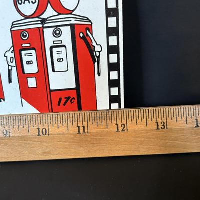 LOT 114: Black & White Framed Photos of Store Fronts, Ande Rooney Metal Sign, Coca-Cola Glasses, 1993 Coca-Cola Vending Machine...