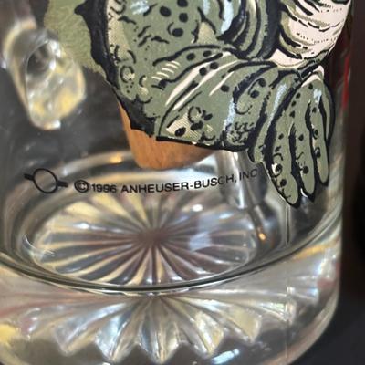 LOT 119: Large Barware Collection: Schmidt's Serving Tray, Grey Goose Mixing Set, Frosted Shot Glasses, Corona Salt/Pepper Shakers...