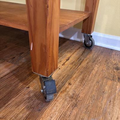LOT 123: Wooden Kitchen Trolley/Island