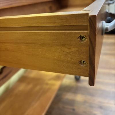 LOT 123: Wooden Kitchen Trolley/Island