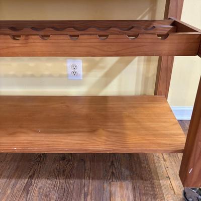 LOT 123: Wooden Kitchen Trolley/Island