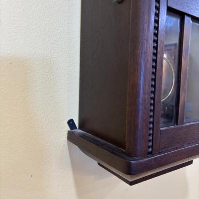 LOT 14: Antique Wall Clock w/Decorative Carvings