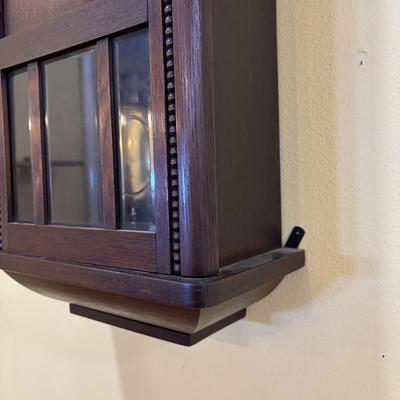 LOT 14: Antique Wall Clock w/Decorative Carvings