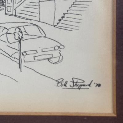 LOT 126: Bill Sheppard Signed & Dated Postcard Size Etchings of New York