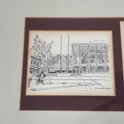 LOT 126: Bill Sheppard Signed & Dated Postcard Size Etchings of New York