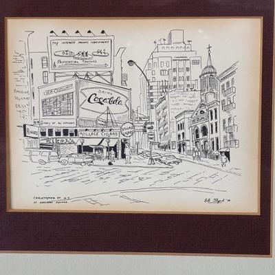 LOT 126: Bill Sheppard Signed & Dated Postcard Size Etchings of New York