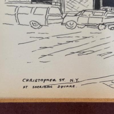 LOT 126: Bill Sheppard Signed & Dated Postcard Size Etchings of New York