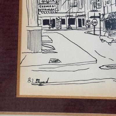 LOT 126: Bill Sheppard Signed & Dated Postcard Size Etchings of New York
