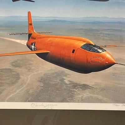 LOT 127: Signed & Numbered Lithograph: "Yeager's Quest" by Stan Stokes, w/COA