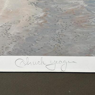 LOT 127: Signed & Numbered Lithograph: "Yeager's Quest" by Stan Stokes, w/COA