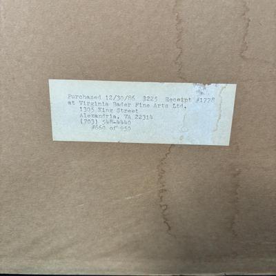 LOT 127: Signed & Numbered Lithograph: "Yeager's Quest" by Stan Stokes, w/COA