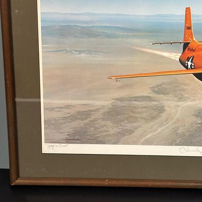 LOT 127: Signed & Numbered Lithograph: "Yeager's Quest" by Stan Stokes, w/COA