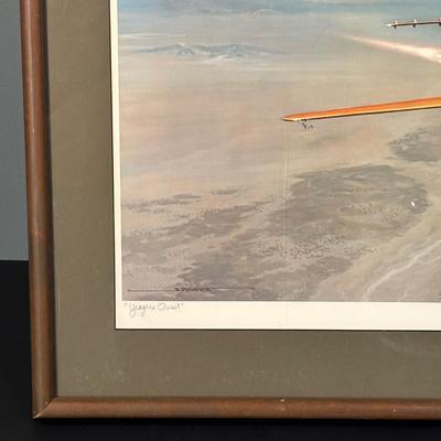 LOT 127: Signed & Numbered Lithograph: "Yeager's Quest" by Stan Stokes, w/COA