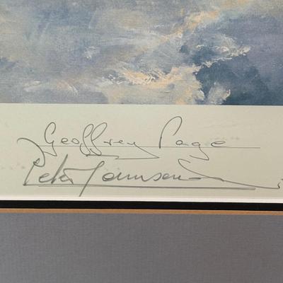 LOT 129: Signed & Numbered Lithograph: "Gathering of Eagles" by Robert Taylor w/COA