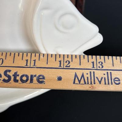 LOT 131: Seaside Collection of Light Houses, Oil Painting, Fish Platter & Wooden Chest