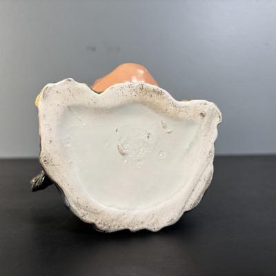 LOT 134: Country Landscape Etching, Vintage Native American Jar, Maltese Falcon Replica & Cristal Darqueas Eagle