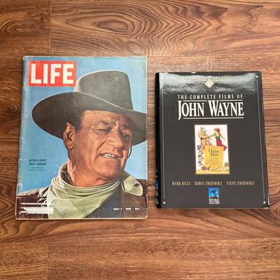LOT 136: Horseshoe Rack with Collection of Western Memorabilia - John Wayne and Sally Star