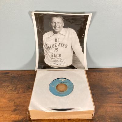 LOT 137: Entertainment Memorabilia Collection - Frank Sinatra, 45 Records, Wizard of Oz Book and Ornament, Life Magazines and More