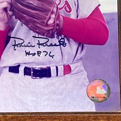 LOT 138: Autographed Robin Roberts HOF 76 Phillies Pitcher with COA and Numbered Bob Feller Ball HOF 62