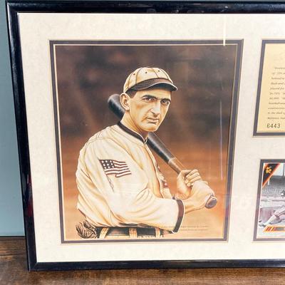 LOT 139: Framed and Numbered Joe "Shoeless Joe" Jackson Memorabilia Wall Art, Lancaster Barnstormers Memorabilia, Mug and More