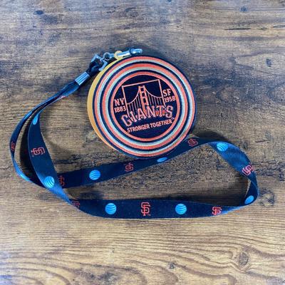 LOT 140: Framed Jackie Robinson Memorabilia Wall Art / Stamps, SF Giants Lanyard / Pass, San Jose Giants Ben Taylor Bobblehead, The...