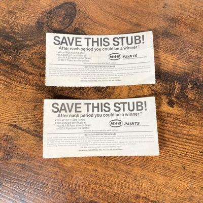 LOT 141: Sports Memorabilia - Flyers Stanley Cup Playoffs Ticket Stubs, Goal Magazines, Baseball Cards (Phillies and Stars of MLB), New...