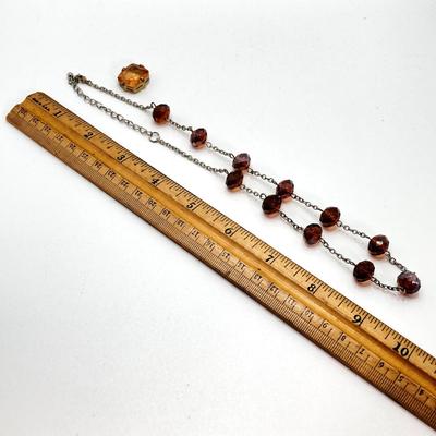 LOT 142: Vintage Wood Jewelry Box with Collection of Fashion Jewelry