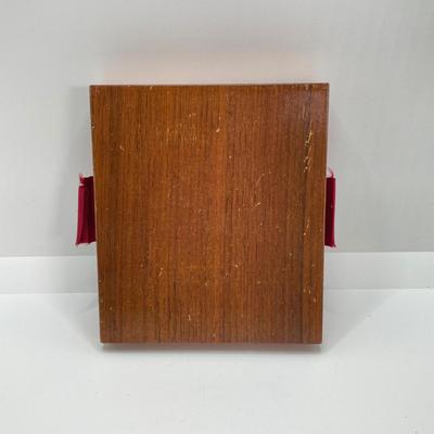 LOT 142: Vintage Wood Jewelry Box with Collection of Fashion Jewelry