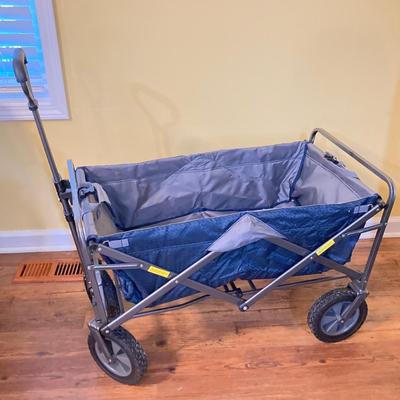 LOT 144: Rolling Fold-Up Utility Wagon / Cart with Handle
