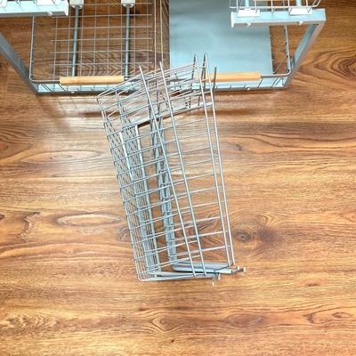 LOT 146: Storage Solutions / Organizational Lot - Vertical Spice Rack, Pull-Out Organizers, Racks, Table Covers and More