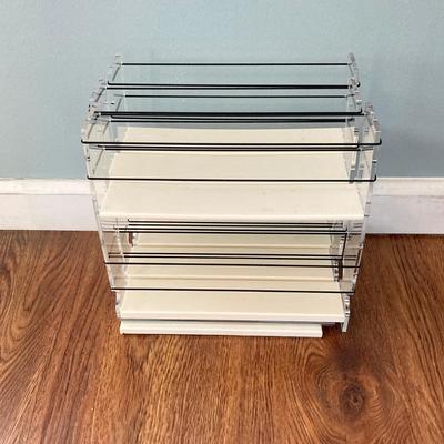 LOT 146: Storage Solutions / Organizational Lot - Vertical Spice Rack, Pull-Out Organizers, Racks, Table Covers and More