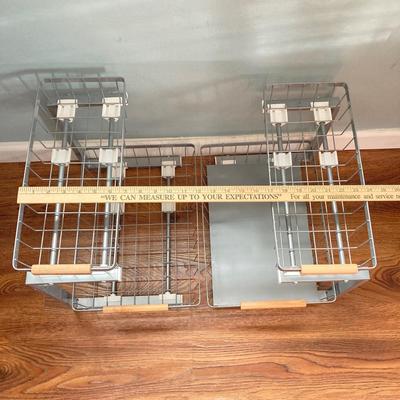 LOT 146: Storage Solutions / Organizational Lot - Vertical Spice Rack, Pull-Out Organizers, Racks, Table Covers and More