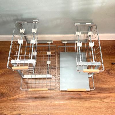 LOT 146: Storage Solutions / Organizational Lot - Vertical Spice Rack, Pull-Out Organizers, Racks, Table Covers and More